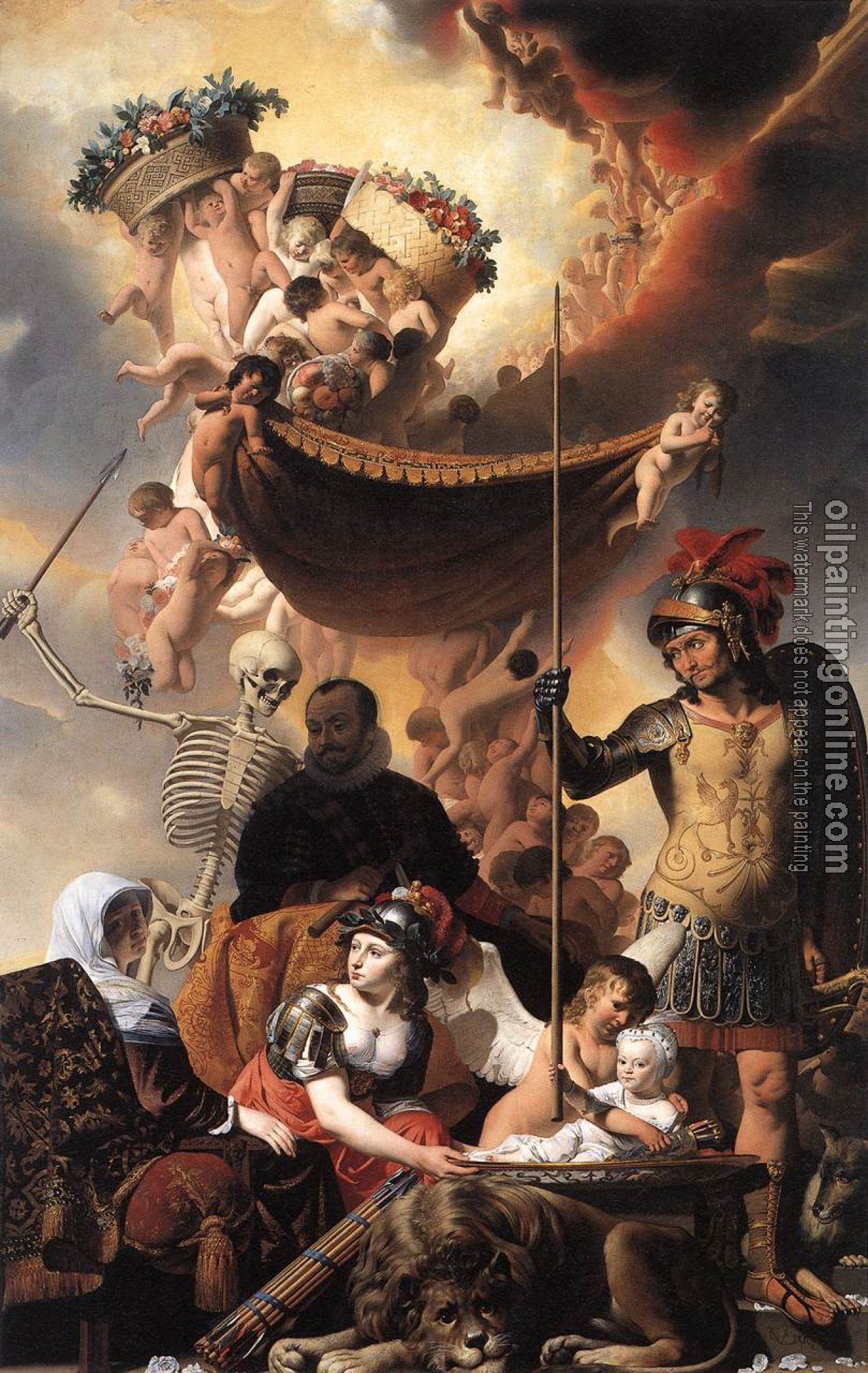 Everdingen, Caesar van - Allegory of the Birth of Frederik Hendrik